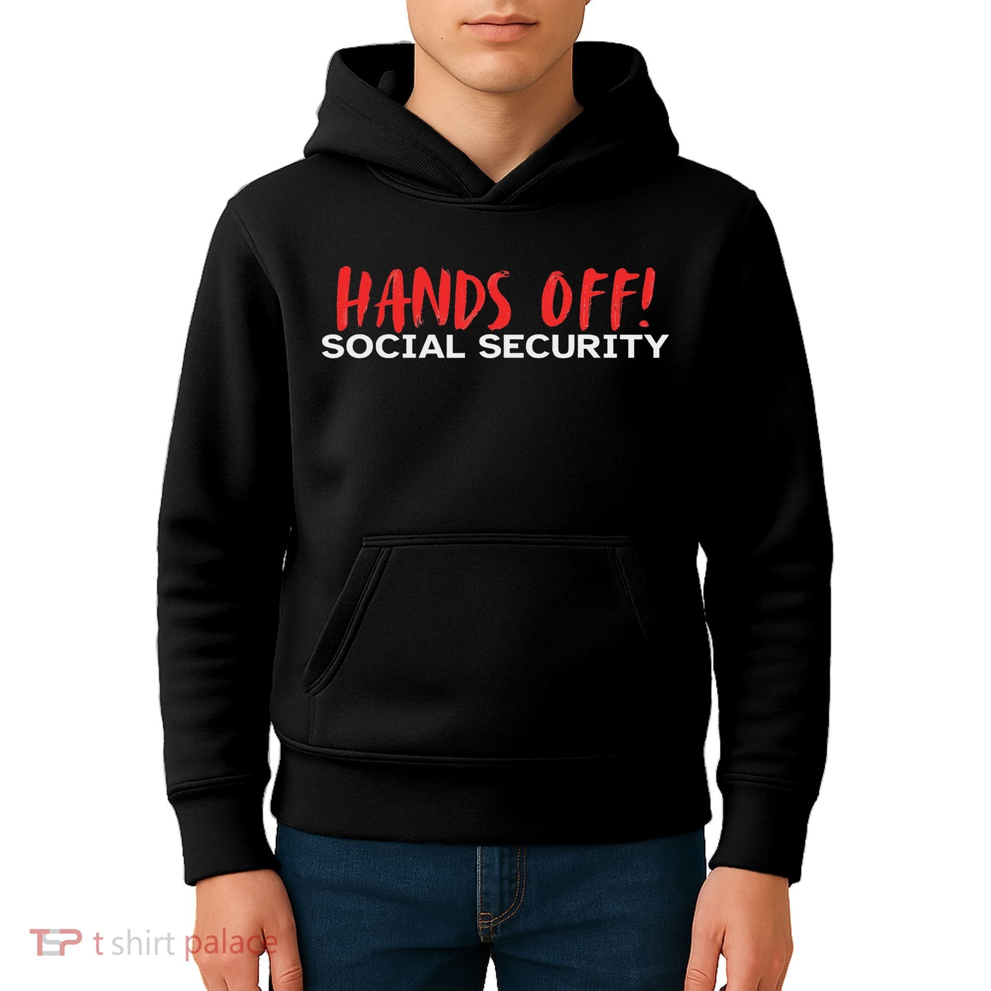 Hands Off Social Security Protest Resist Save Democracy Kids Hoodie