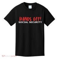 Hands Off Social Security Protest Resist Save Democracy Kids T-Shirt thumb 0