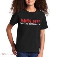 Hands Off Social Security Protest Resist Save Democracy Kids T-Shirt thumb 2