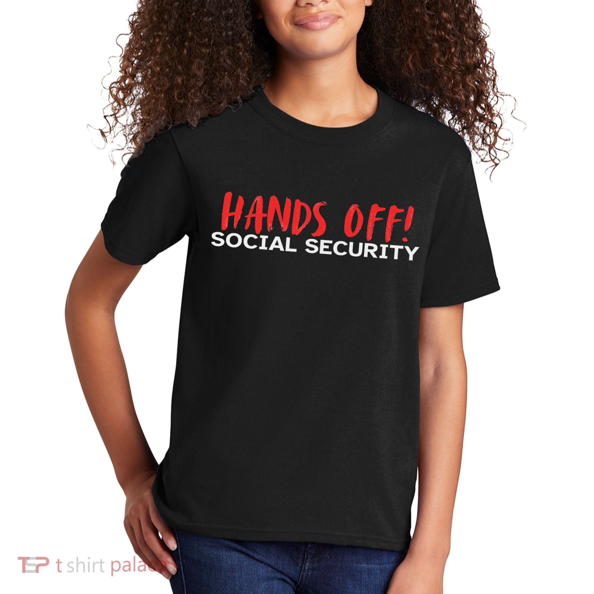 Hands Off Social Security Protest Resist Save Democracy Kids T-Shirt