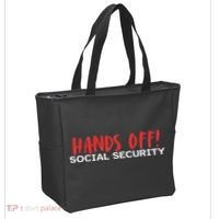 Hands Off Social Security Protest Resist Save Democracy Tote Bag thumb 2