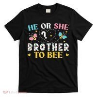 He Or She Brother To Bee Gender Reveal Party Outfit Brother T-Shirt thumb 0