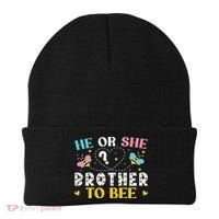 He Or She Brother To Bee Gender Reveal Party Outfit Brother Beanie thumb 0
