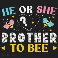 He Or She Brother To Bee Gender Reveal Party Outfit Brother Beanie thumb 2