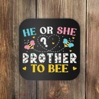 He Or She Brother To Bee Gender Reveal Party Outfit Brother Coaster thumb 0