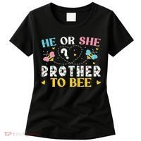 He Or She Brother To Bee Gender Reveal Party Outfit Brother Women's T-Shirt thumb 0