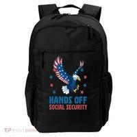 Hands Off Social Security USA Flag Eagle For Women Backpack thumb 0