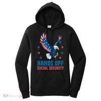 Hands Off Social Security USA Flag Eagle For Women Women's Hoodie thumb 0