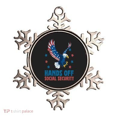 Hands Off Social Security USA Flag Eagle For Women Ornament