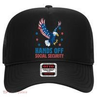 Hands Off Social Security USA Flag Eagle For Women Hat thumb 0