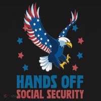 Hands Off Social Security USA Flag Eagle For Women Tank Top thumb 6