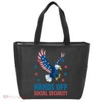 Hands Off Social Security USA Flag Eagle For Women Tote Bag thumb 0