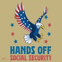 Hands Off Social Security USA Flag Eagle For Women Hoodie thumb 7