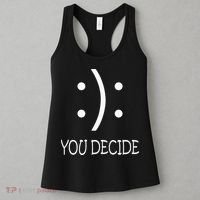Happy Or Sad You Decide Smile Frown Women's Tank Top thumb 3