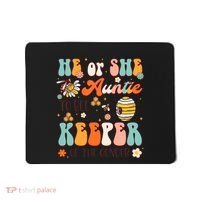 He Or She Auntie To Bee Keeper Of The Gender Reveal Groovy Mousepad thumb 0