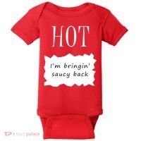 Hot I'm Bringing Saucy Back Baby Bodysuit thumb 0