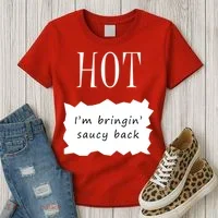 Hot I'm Bringing Saucy Back Women's T-Shirt thumb 3