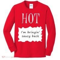 Hot I'm Bringing Saucy Back Kids Long Sleeve Shirt thumb 0