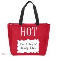 Hot I'm Bringing Saucy Back Tote Bag thumb 0