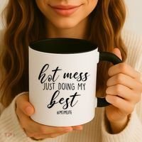 Hot Mess Just Doing My Best #MomLife Mother's Day Coffee Mug thumb 3