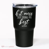 Hot Mess Just Doing My Best #MomLife Mother's Day Tumbler thumb 0
