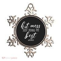 Hot Mess Just Doing My Best #MomLife Mother's Day Ornament thumb 0