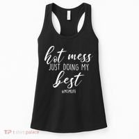 Hot Mess Just Doing My Best #MomLife Mother's Day Women's Tank Top thumb 0