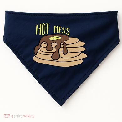 Hot Mess Pancakes USA-Made Doggie Bandana