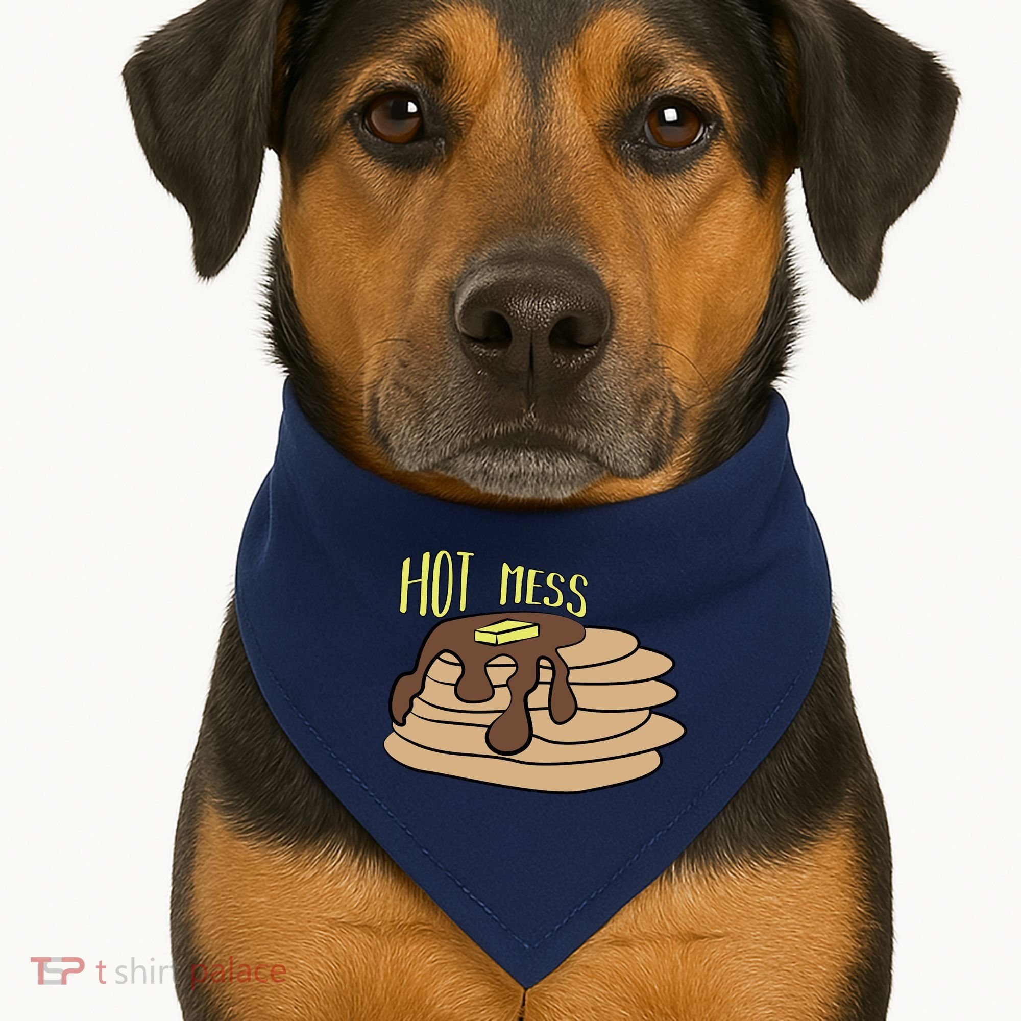 Hot Mess Pancakes USA-Made Doggie Bandana