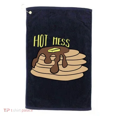 Hot Mess Pancakes Golf Towel
