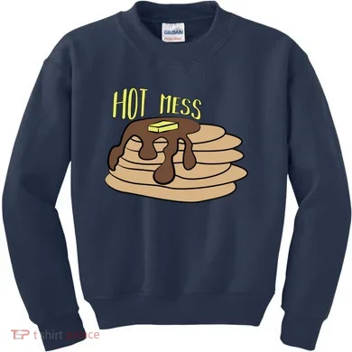 Hot Mess Pancakes Kids Sweatshirt
