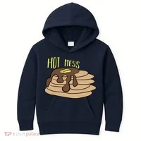 Hot Mess Pancakes Kids Hoodie thumb 0