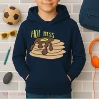 Hot Mess Pancakes Kids Hoodie thumb 2