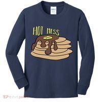 Hot Mess Pancakes Kids Long Sleeve Shirt thumb 0