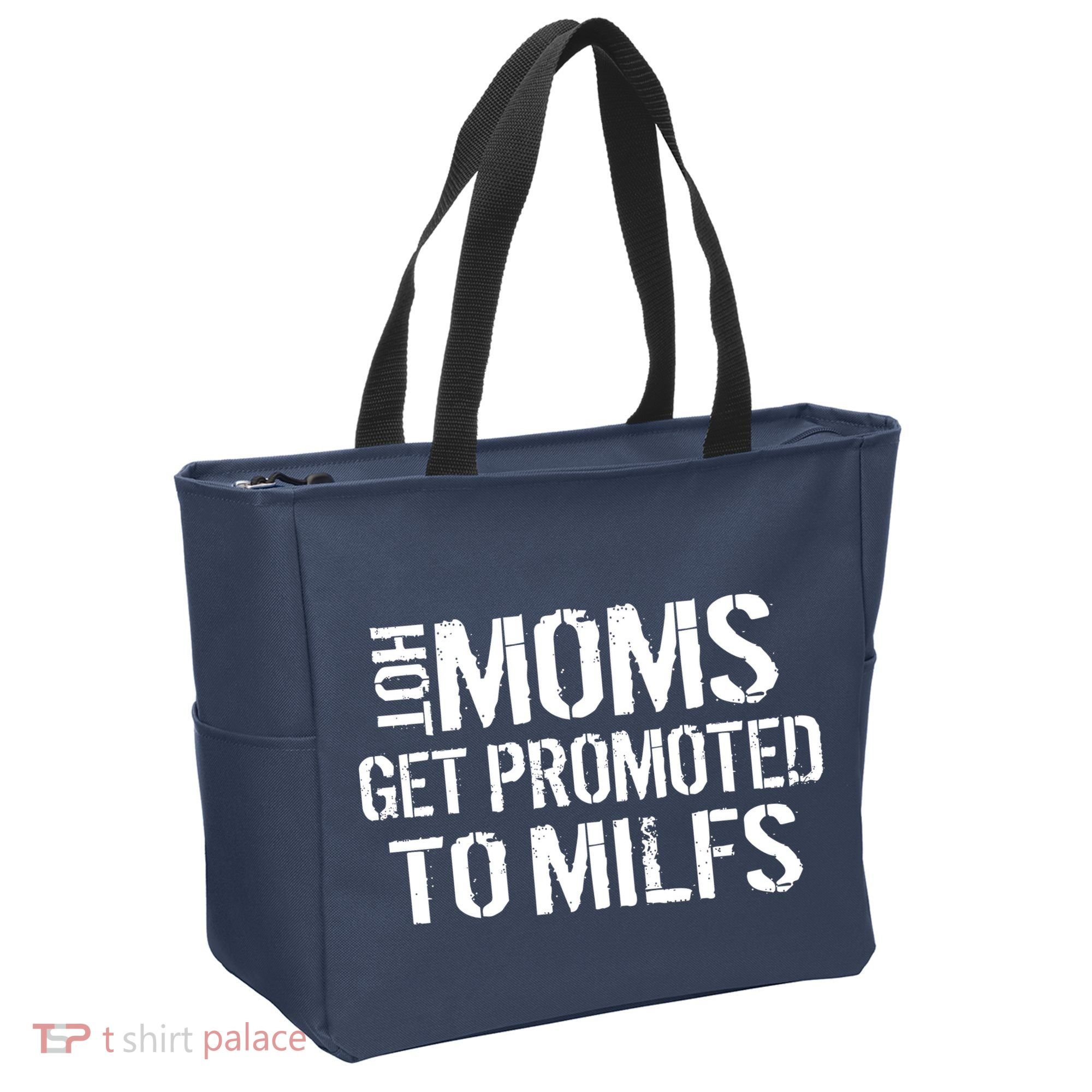 Hot Moms Get Promoted to MILFS Tote Bag