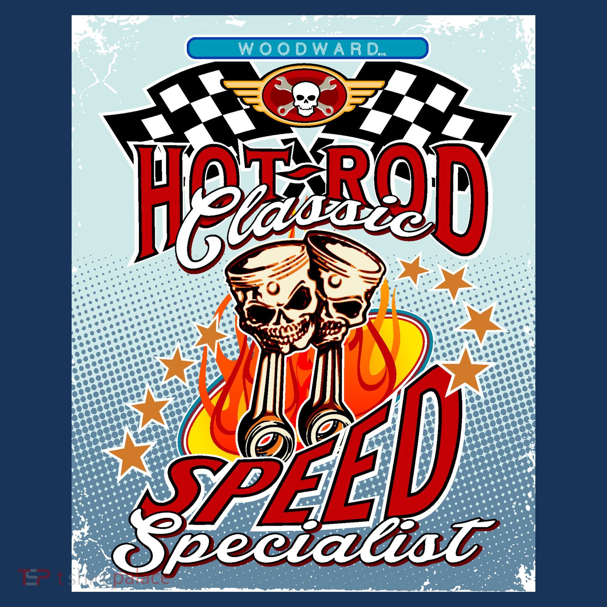 Hot Rod Classic Speed Specialist Woodward Ave Long Sleeve Shirt