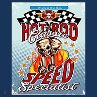 Hot Rod Classic Speed Specialist Woodward Ave Women's Hoodie thumb 2