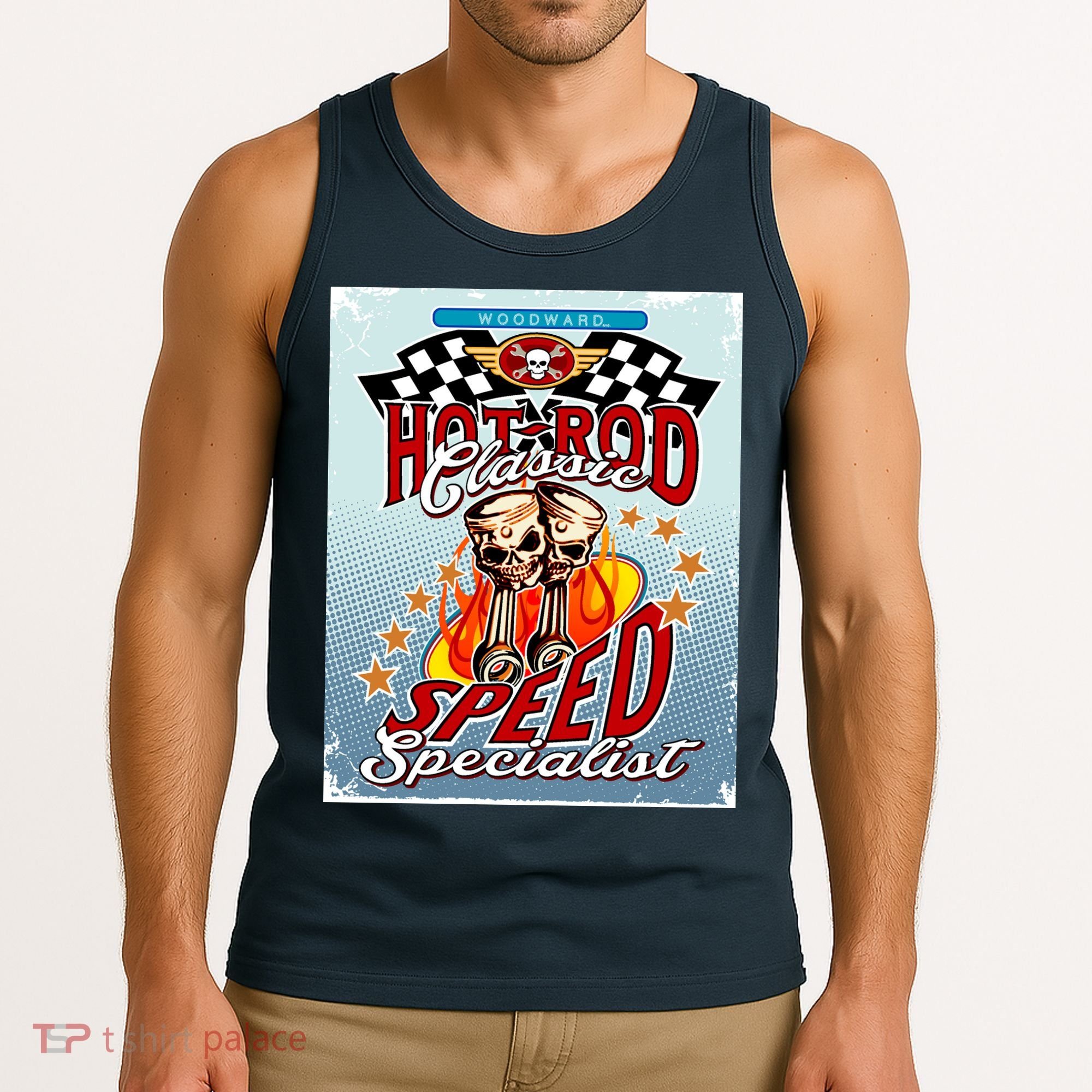 Hot Rod Classic Speed Specialist Woodward Ave Tank Top