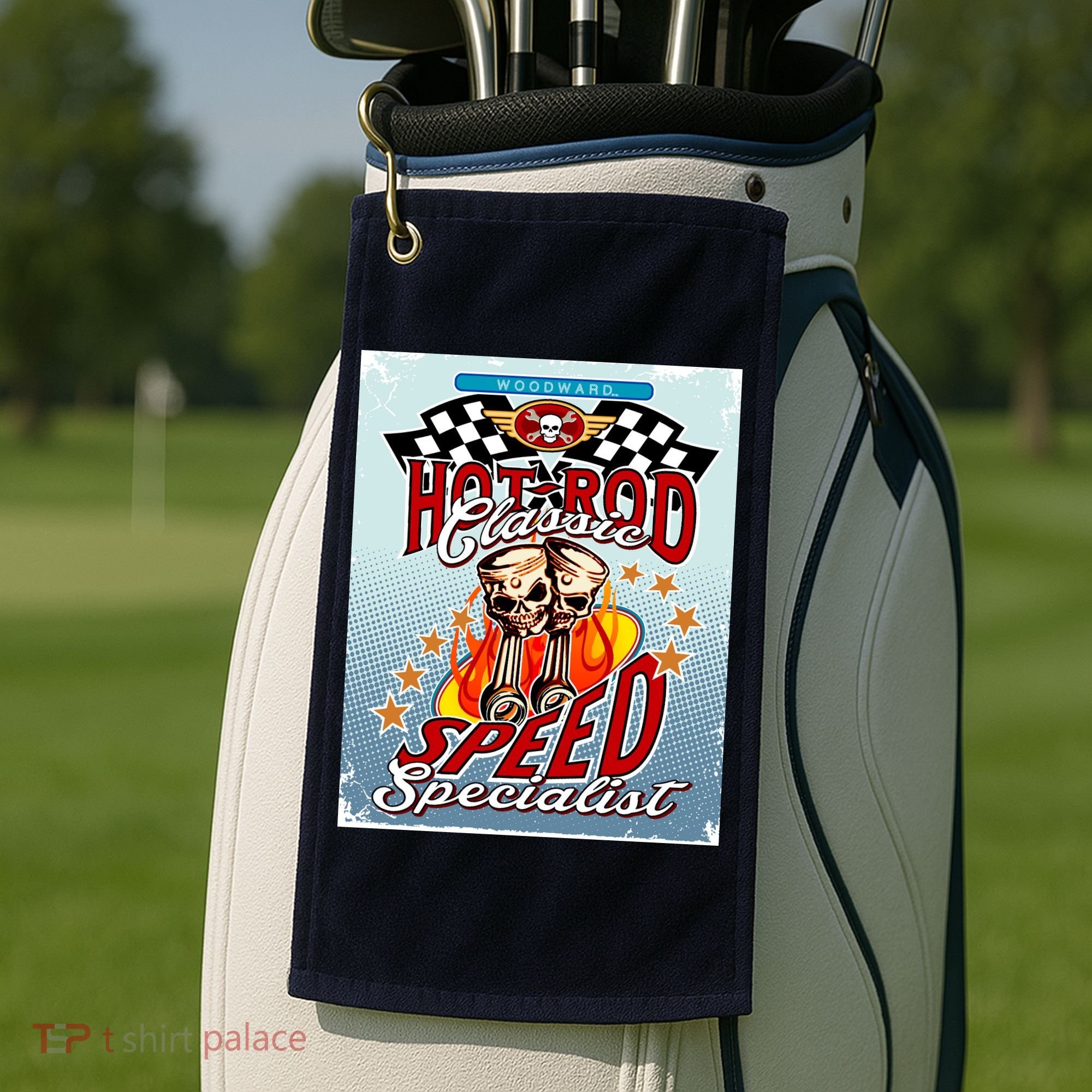 Hot Rod Classic Speed Specialist Woodward Ave Golf Towel