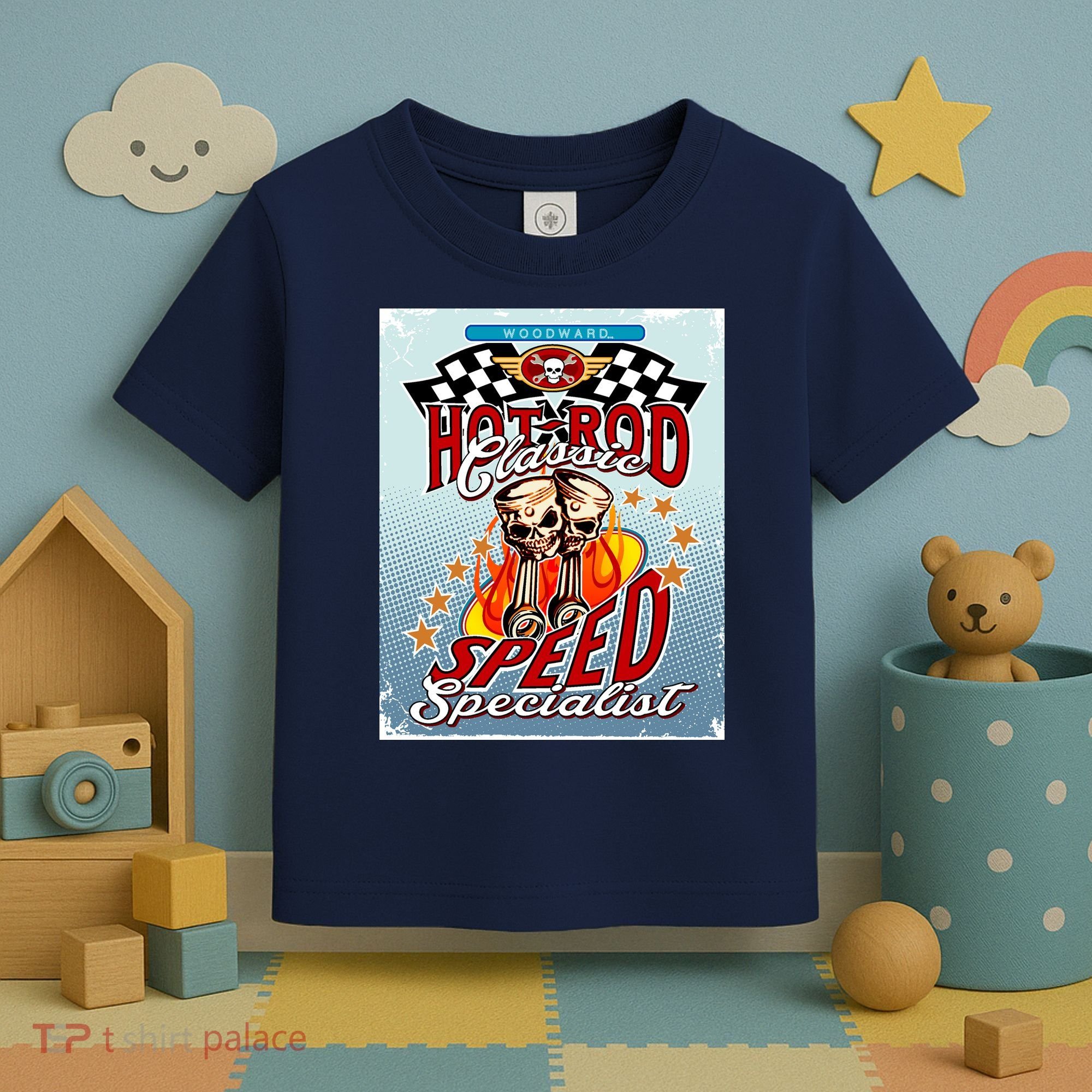 Hot Rod Classic Speed Specialist Woodward Ave Toddler T-Shirt