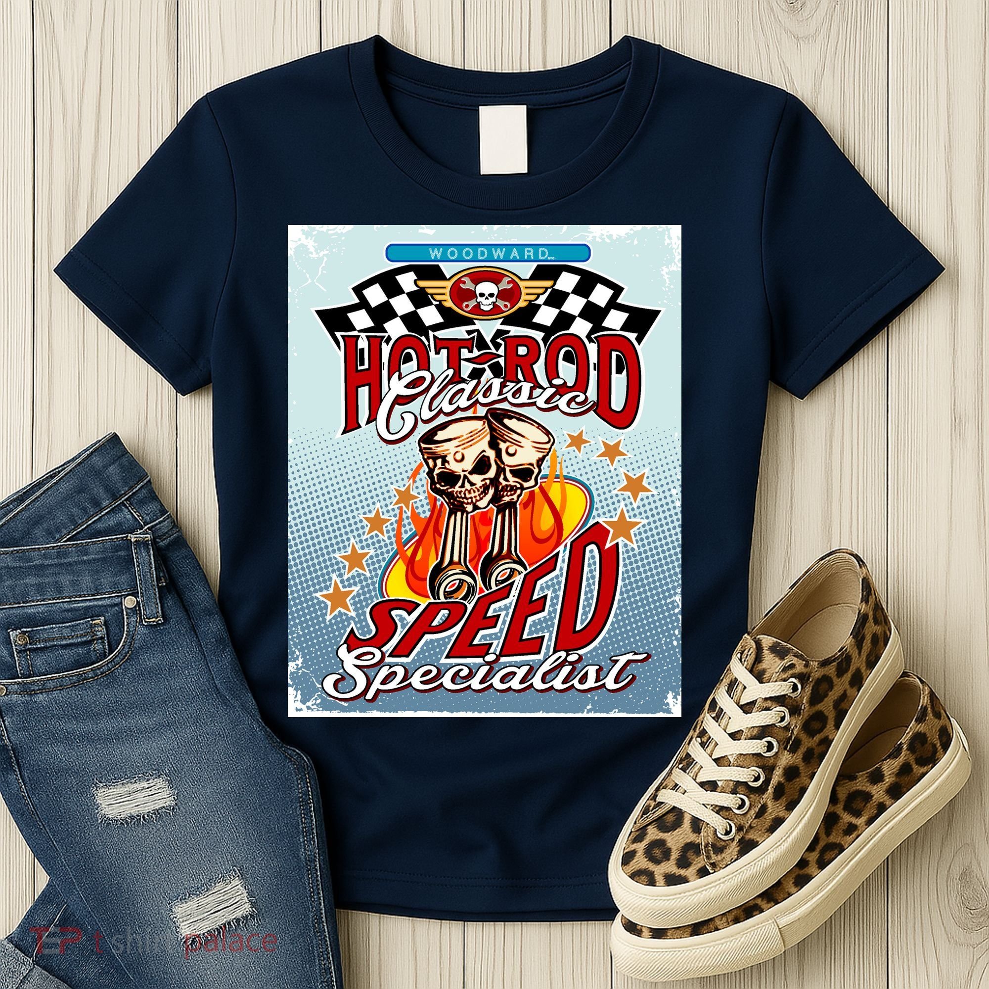 Hot Rod Classic Speed Specialist Woodward Ave Women's T-Shirt