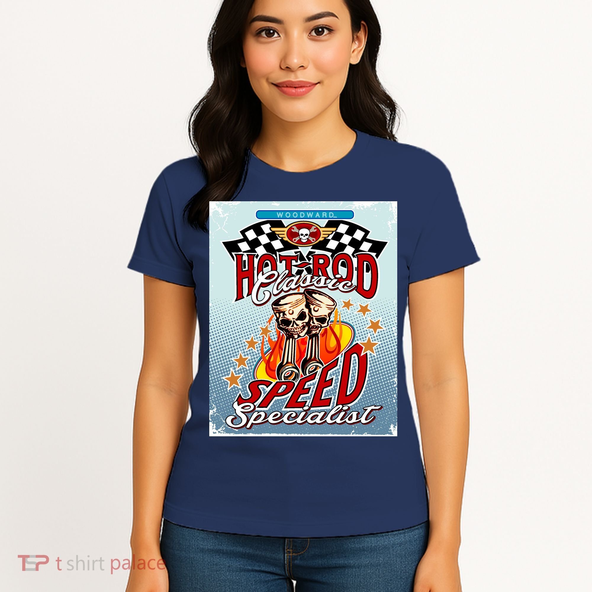 Hot Rod Classic Speed Specialist Woodward Ave Women's T-Shirt