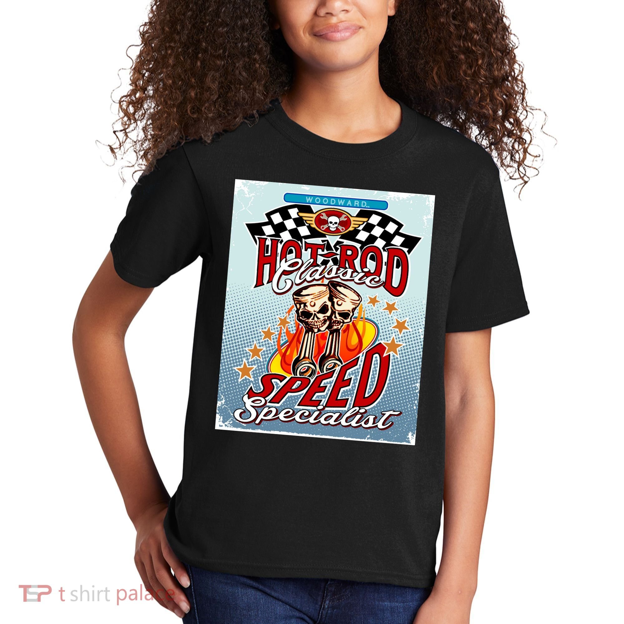 Hot Rod Classic Speed Specialist Woodward Ave Kids T-Shirt