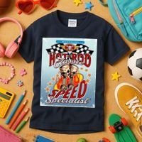 Hot Rod Classic Speed Specialist Woodward Ave Kids T-Shirt thumb 3