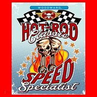 Hot Rod Classic Speed Specialist Woodward Ave Santa Hat thumb 1