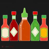 Hot Sauce Bottle Collection USA-Made Doggie Bandana thumb 2