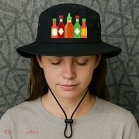 Hot Sauce Bottle Collection Bucket Hat thumb 3