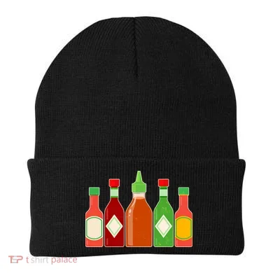 Hot Sauce Bottle Collection Beanie