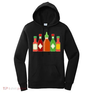 Hot Sauce Bottle Collection Women's Hoodie