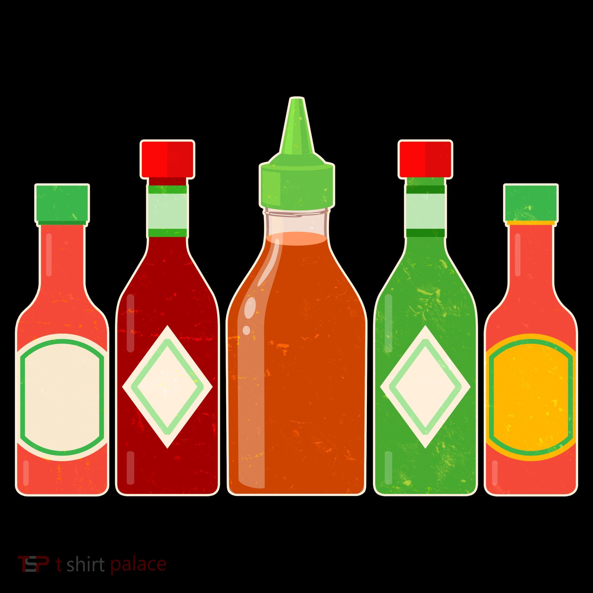 Hot Sauce Bottle Collection Women's Hoodie